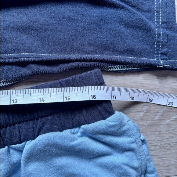 Two-Tone Blue Short and T-Shirt Coordinates Set - Picture 9 of 10